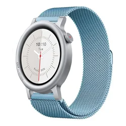 Milanese Magnetic Bracelet Sport Wristband - Breathable 22mm/20mm Strap - 22mm Universal (Soft blue)