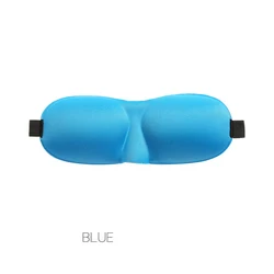 Luxurious 3D Blackout Sleep Mask - Ultimate Comfort and Light Blocking for Restful Sleep (Sky Blue)