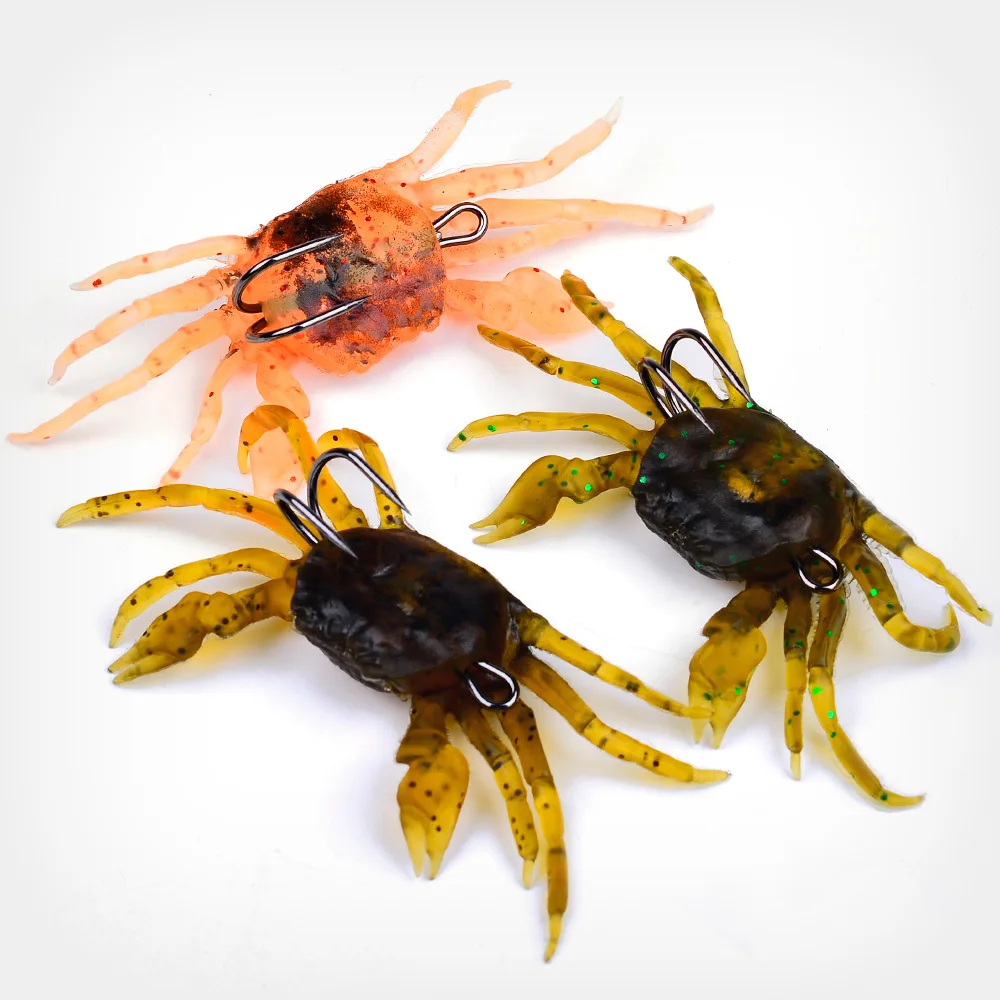 1/3 Stück 13cm 32,5g Künstlicher Krabben-Weichköder 3D-Simulation Weiche Angelköder mit Scharfen Haken Sinkender Köder Angelzubehör Pesca – Detail 8