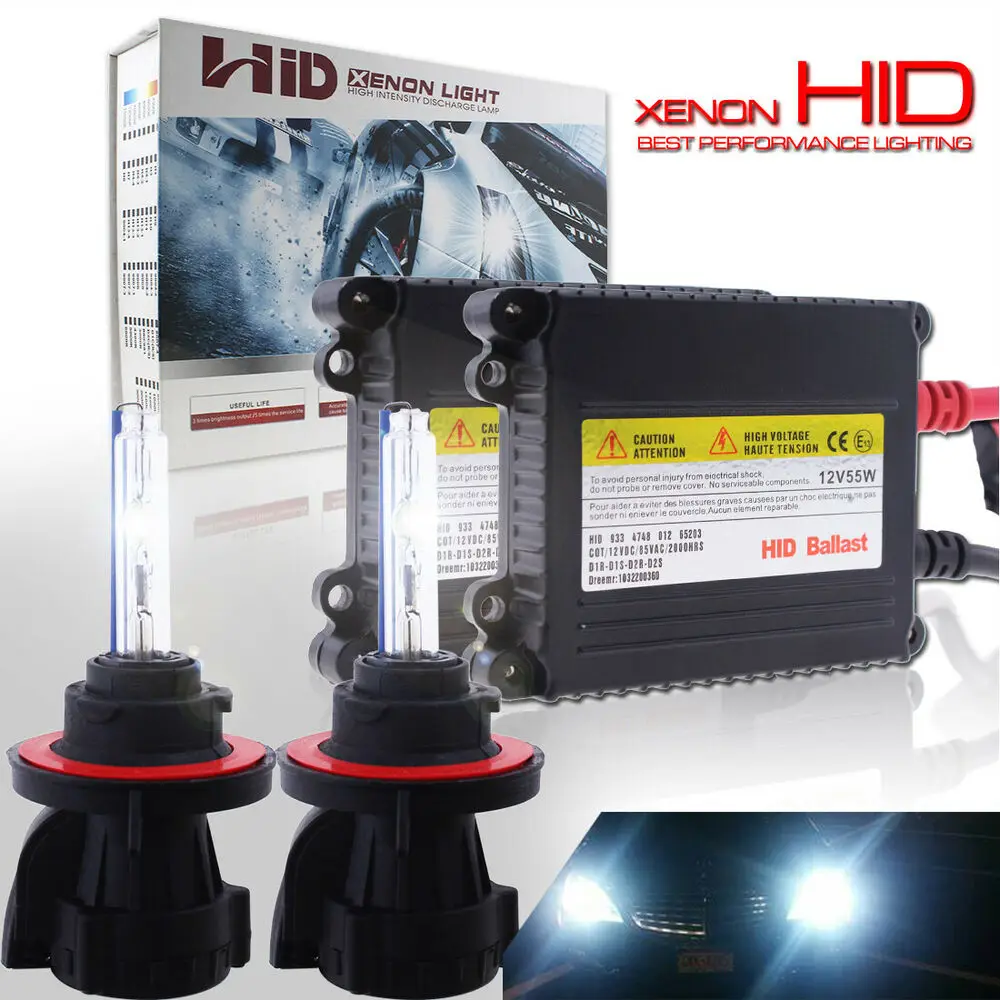 55 Вт Glofe H13 биксенон 9008 Hid комплект для преобразования фар лампа 8000K 2 шт. |