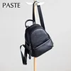 New Big Soft Cow Leather Women Backpack Black Grey High Quality Cowskin Ladies Rucksacks Leisure Business Travel Shoulder Bag 2