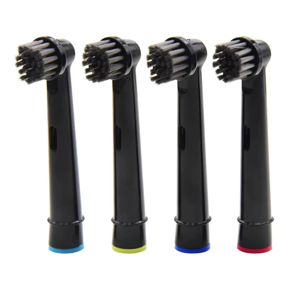 4Pcs 대나무 숯 강모 브러시 헤드는 오랄 B 전동 칫솔 SB-17A 효율적인 청소와 호환됩니다.