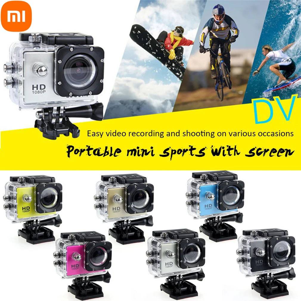 

New Xiaomi Outdoor Mini Sport Action Camera Ultra 30M 1080P Underwater Waterproof Helmet Video Recording Cameras Sport Cam