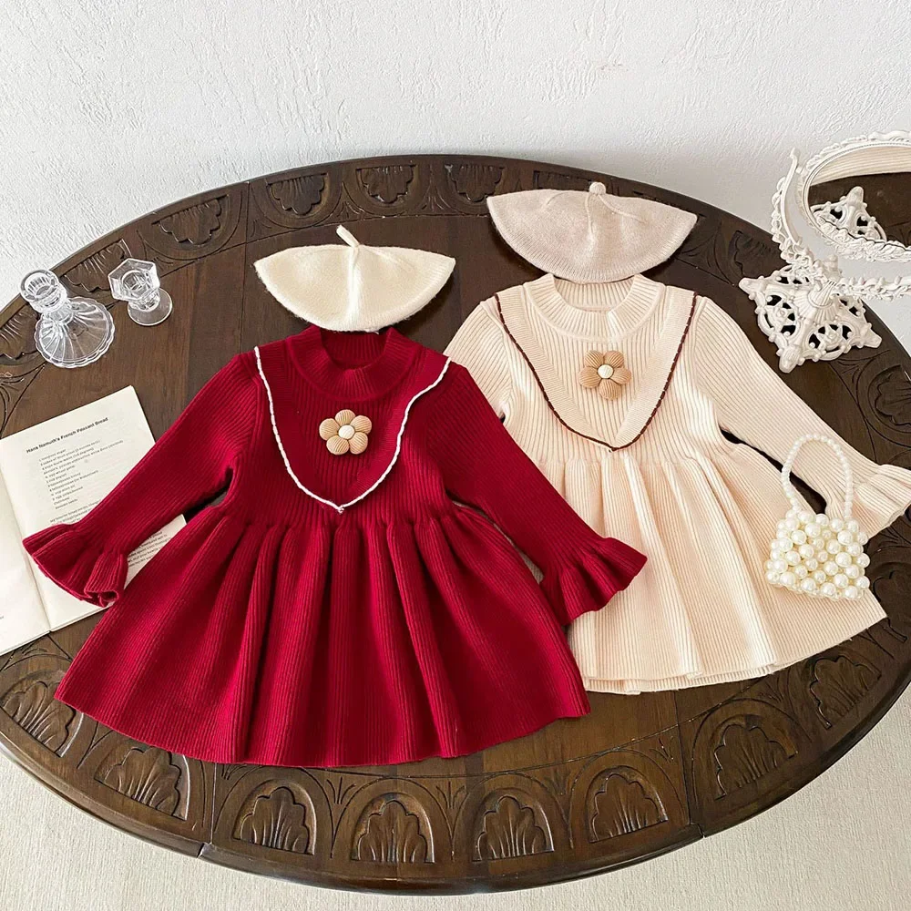 Girls Knitted Autumn Dress