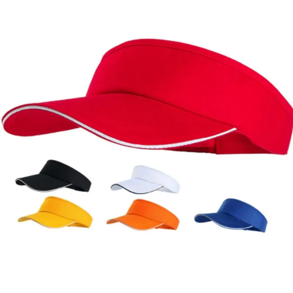 Empty Top Summer Breathable Air Sun Hats tennis caps Adjustable Sun Visor Tennis Sunscreen Cap Comfortable Quick Drying