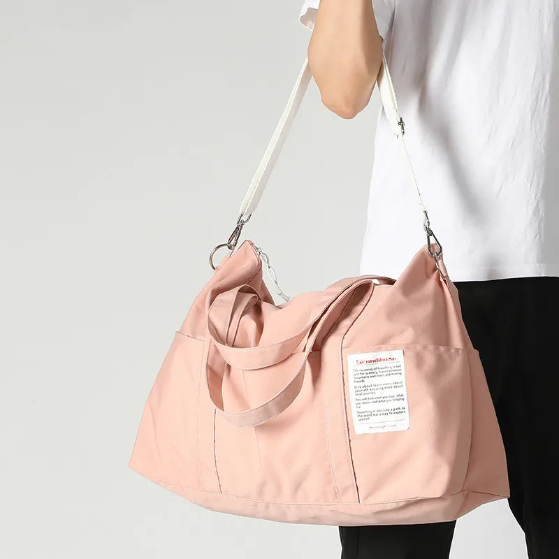 

Duffel Bag For Short Trip Handheld Large Ccapacity Sports Bag Folding Canvas Tote Bag Waterproof Yoga Gym Sport Bags