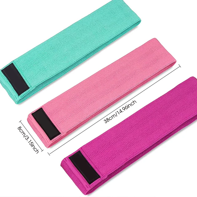 Yoga Resistance Bands 3 Pcs of Stretch Exercise Workout Bands for Women and Man Booty Legs Elastic Pilates Flexbands 6
