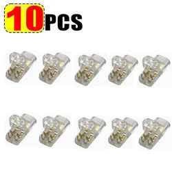 Waterproof 2 - Pin Wire Connector Set for Electrical Applications (10 Pcs Transparent)