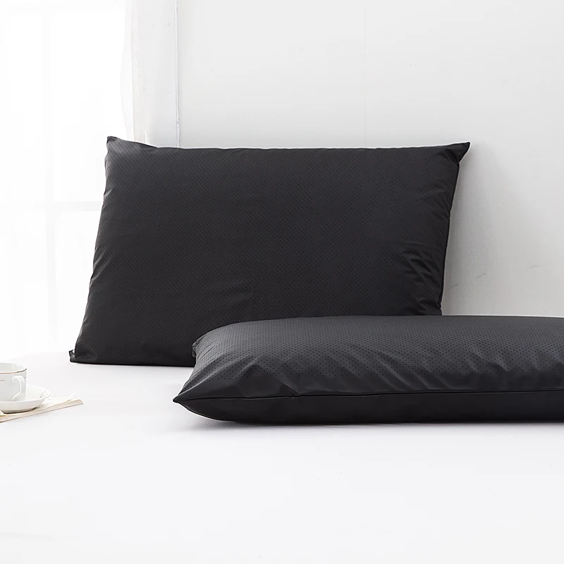 

51x76cm/51x92cm Earthing Pillow Case Cover Kit with Grounding Coil Cord for Sleep Breathable Conductive Leather