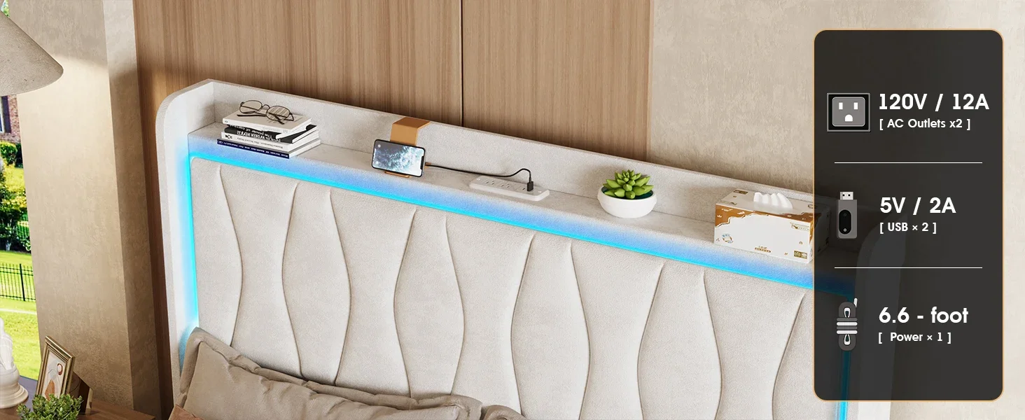 Built-in power strip