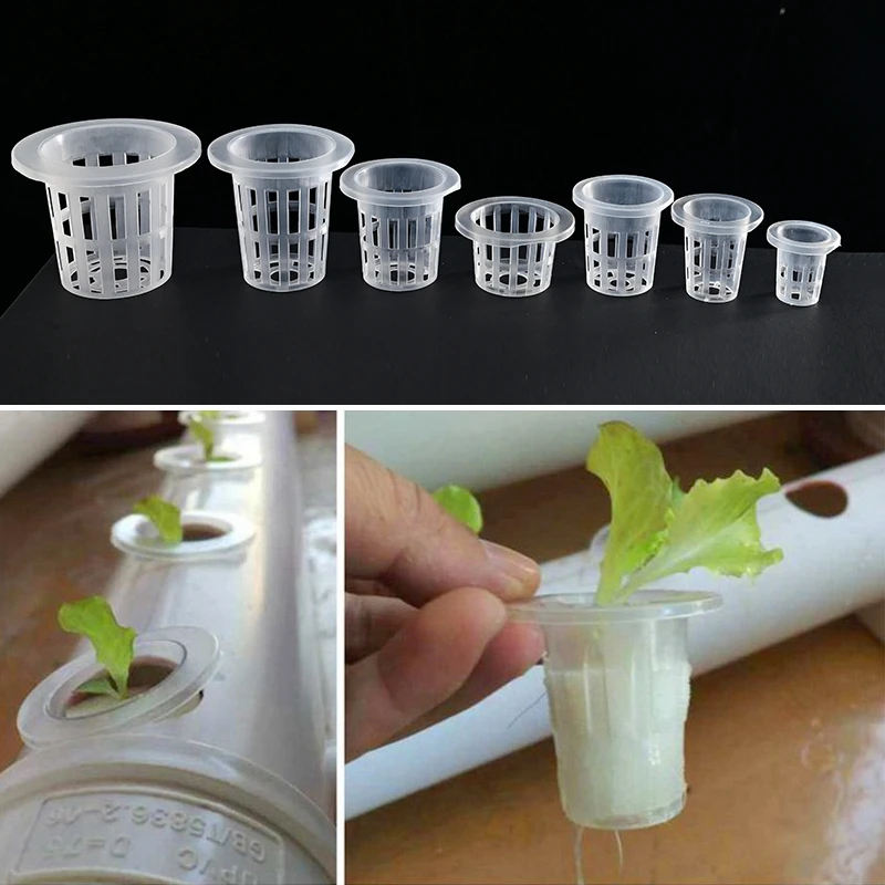 10Pcs Hydroponic Colonization Net Basket Plant Nursery Cup Pot Aeroponic Vegetable Planting Grow Soilless Culture Sponge Tray nursery pots,plant propagation pots,hydroponic plant pots