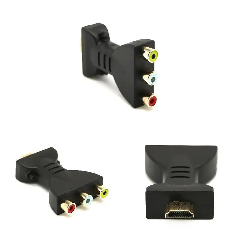 Restarty HDMI to 3 RCA Video Audio Converter Head AV Adapter Female