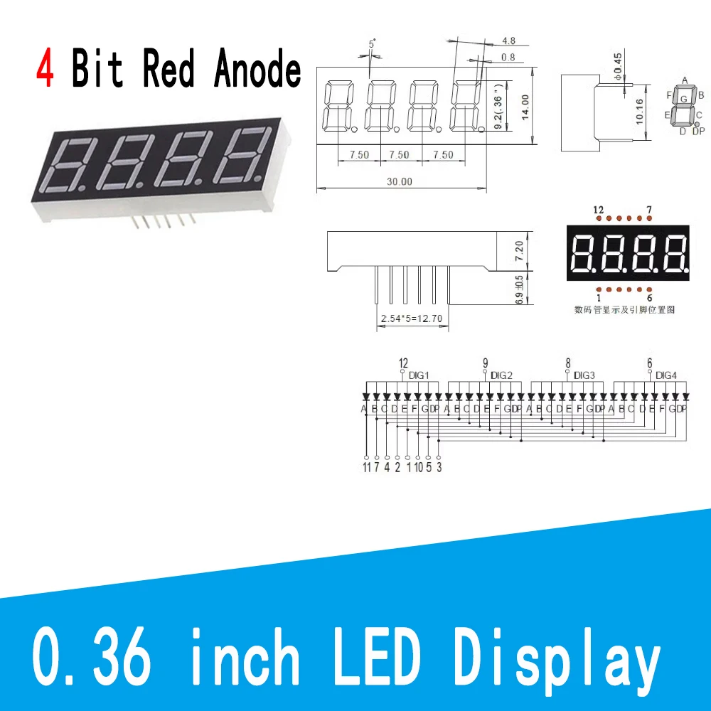 0.36 4Bit AnodeX5PCS