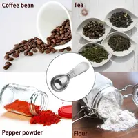 1pc Stainless Steel Coffee Measuring Spoon 2 Tablespoon Coffee Scoop Short Handle Measuring Spoon for Ground Coffee Tea Sugar 2