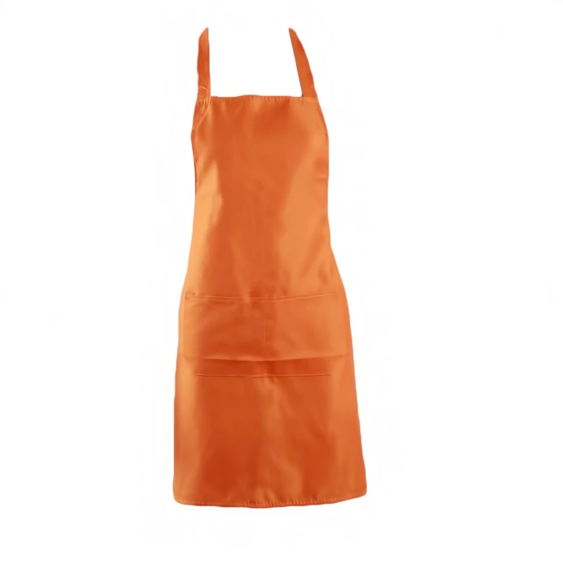 Women's Kitchen Aprons Home Chef Baking Clothes with Pockets Adult Waterproof Bib Waist Bag Pinafore 5