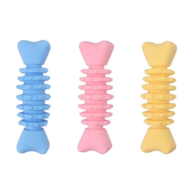 

3PCS Агрессивные Chewers Dog Bone Toy Интерактивная собака, кусающая прорезывание зубов, игрушка в подарок 270F