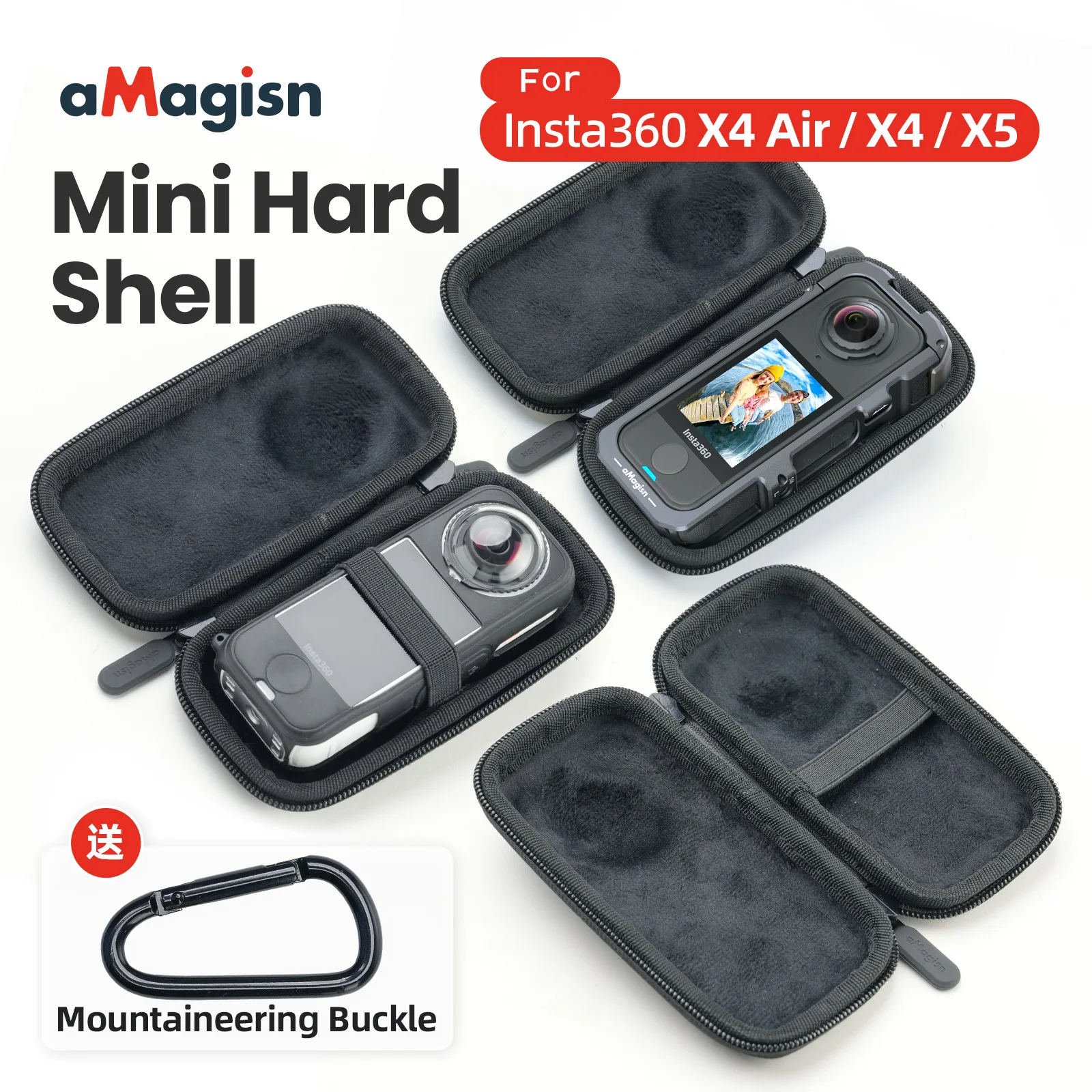 aMagisn Mini Camera Case Fit for Insta360 X5 / X4 Air / X4 Storable ...