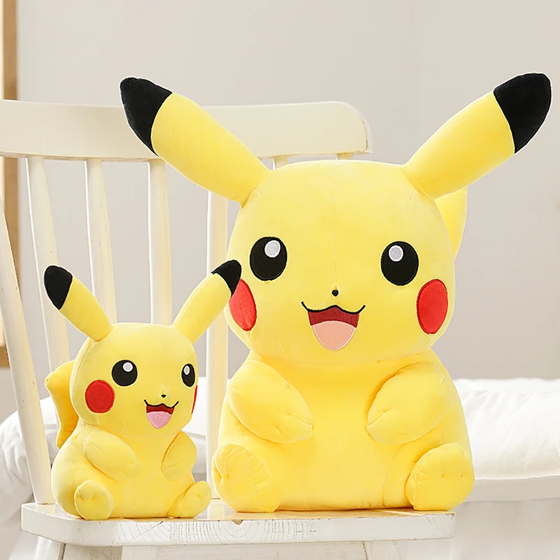 Peluches Kawaii de Pikachu para niños y amigos, juguetes de Peluche de Pokémon de gran tamaño, Pikachu, almohada, regalo de Navidad