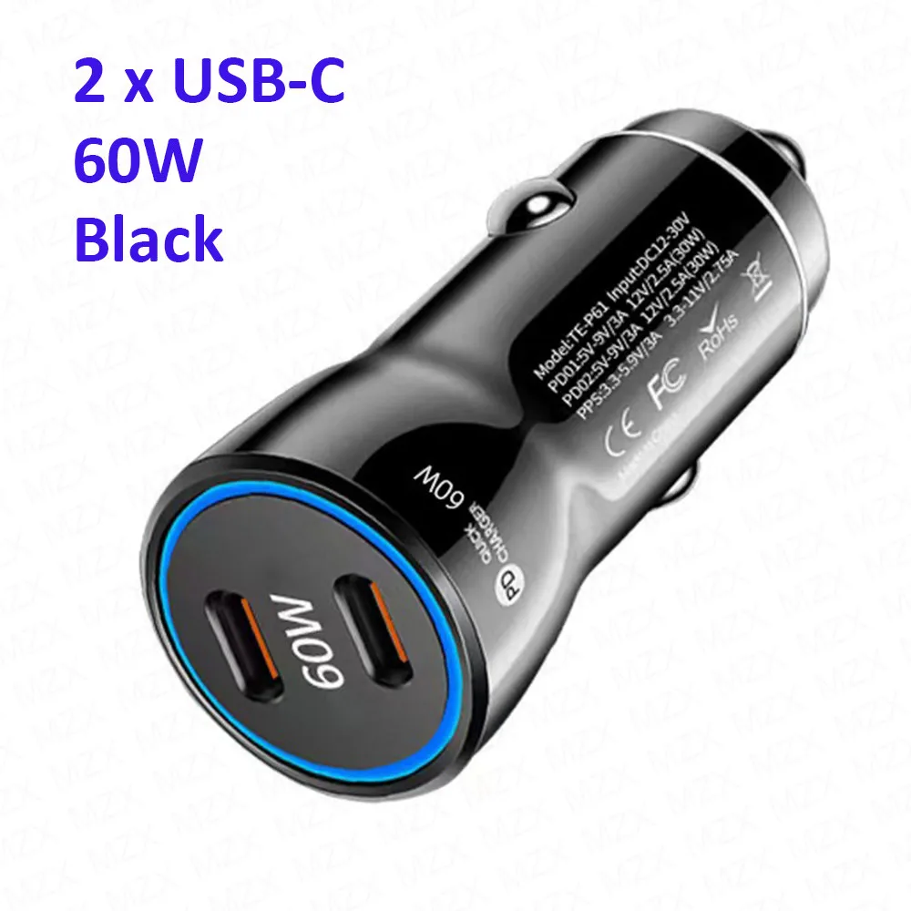 ตัวเลือกสินค้า ที่ชาร์จรถยนต์เร็ว 60W ชาร์จได้ทุกอุปกรณ์