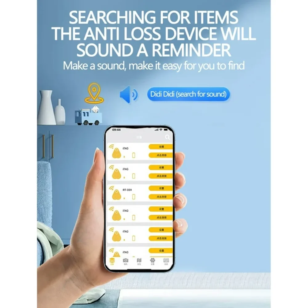 Bluetooth Tracker for Android Portable Anti-Lost Device Smart Anti-Drop Key Device Search Positioning 360day Battery Life