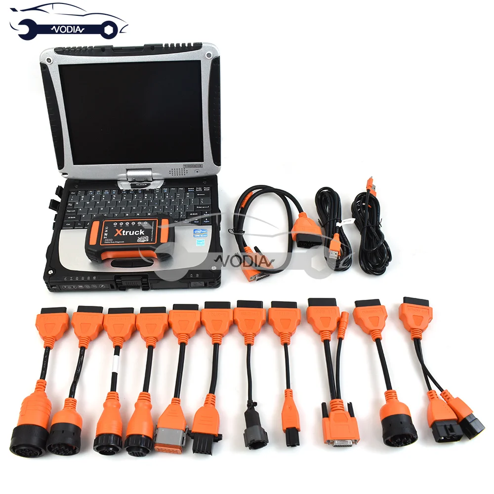 

Full Set Multi-Brands Xtruck Y009 HDD Universal Diagnostic Tool support for UM-MIS /ISU-ZU /HI-NO /VO-LVO With CF19 Laptop