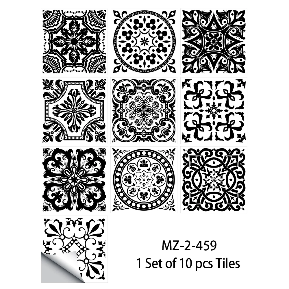 thumbnail image 1 of 10 piezas de azulejos con patrón de mármol dorado de estilo americano, pegatinas para pared artísticas impermeables para cocina, a prueba de aceite y salpicaduras, 1 of 5