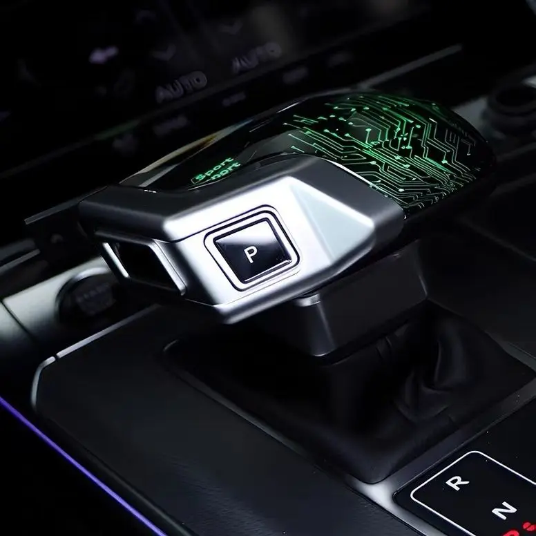 Yacht-Style Automatic LED Crystal Gear Knob Shift Lever  A4 B9 A5 8W6 A6 C8 A7 4