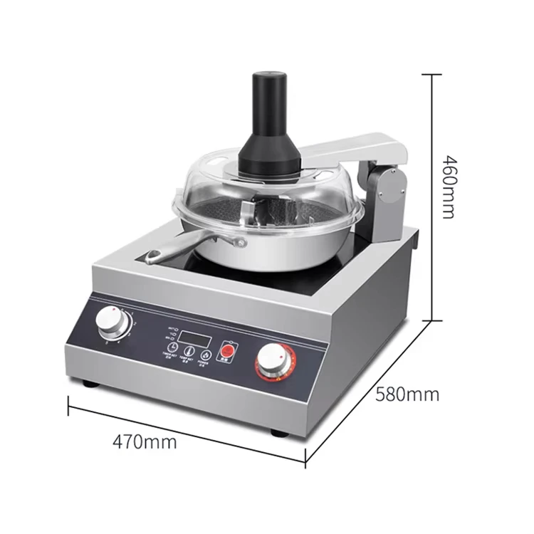 Commercial Cooking Robot Machine All-in-One Kitchen Cooker with Blender, Multifunctional, Fast Heat, Easy Clean, for Restaurant