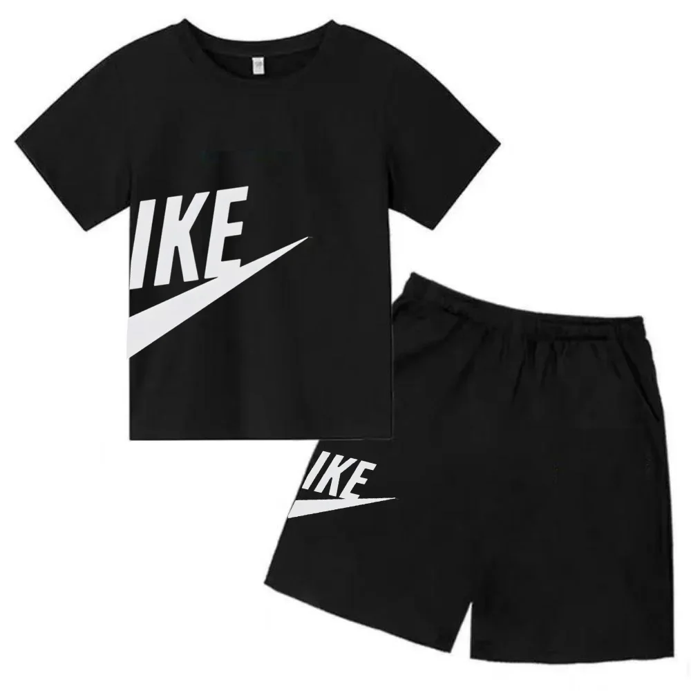 Brand Print Fan Clothes Children Teen T Shirt Suit Summer Top +shorts 2 Pcs Set Short Sleeve Casual Fashion Boys Girls Kid Set 4