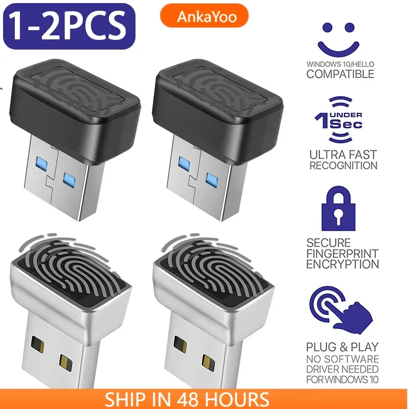 USB-модуль для считывания отпечатков пальцев для Windows 7, 8, 10, 11, здравствуйте, биометрический сканер навесной замок для ПК или ноутбука, модуль разблокировки отпечатком пальца