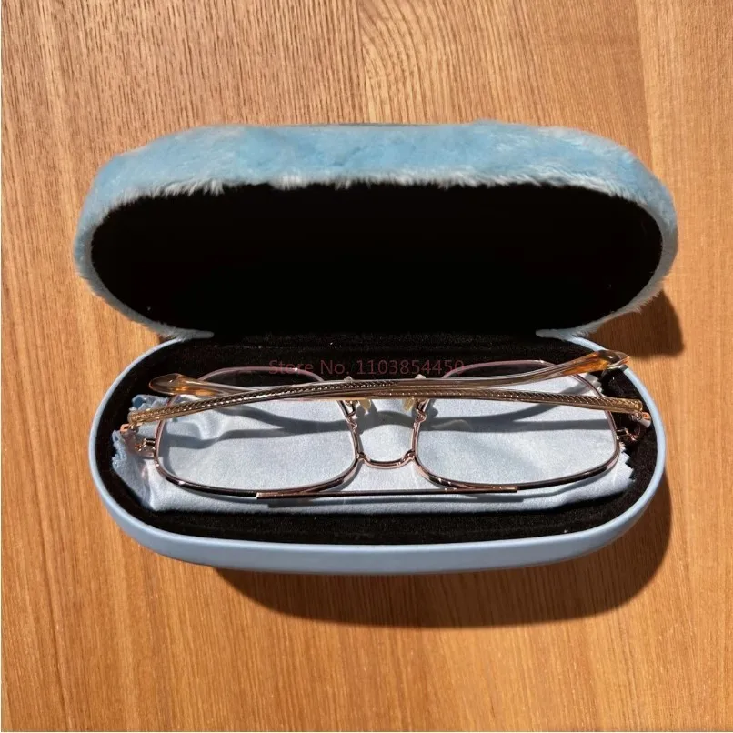 High Quality Stitch Plush Glasses Case Anti Drop Kawaii Cartoon Anime Lilo & Stitch Sunglasses Myopia Glasses Storage Box Gift