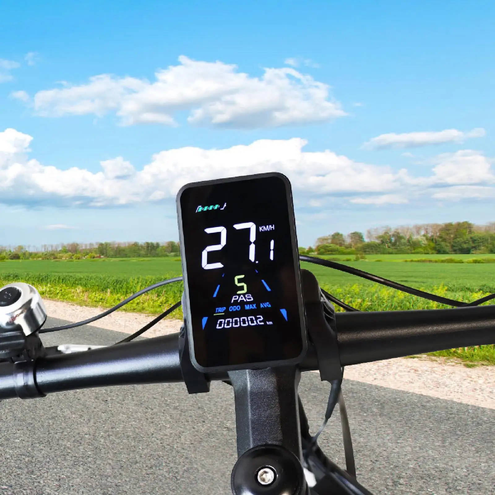 Description Picture 2 of itemElectric Bike LCD Display Outdoor Control Panel Cyclocomputer E Bikes Speedometer Lightweight Cycling Computer