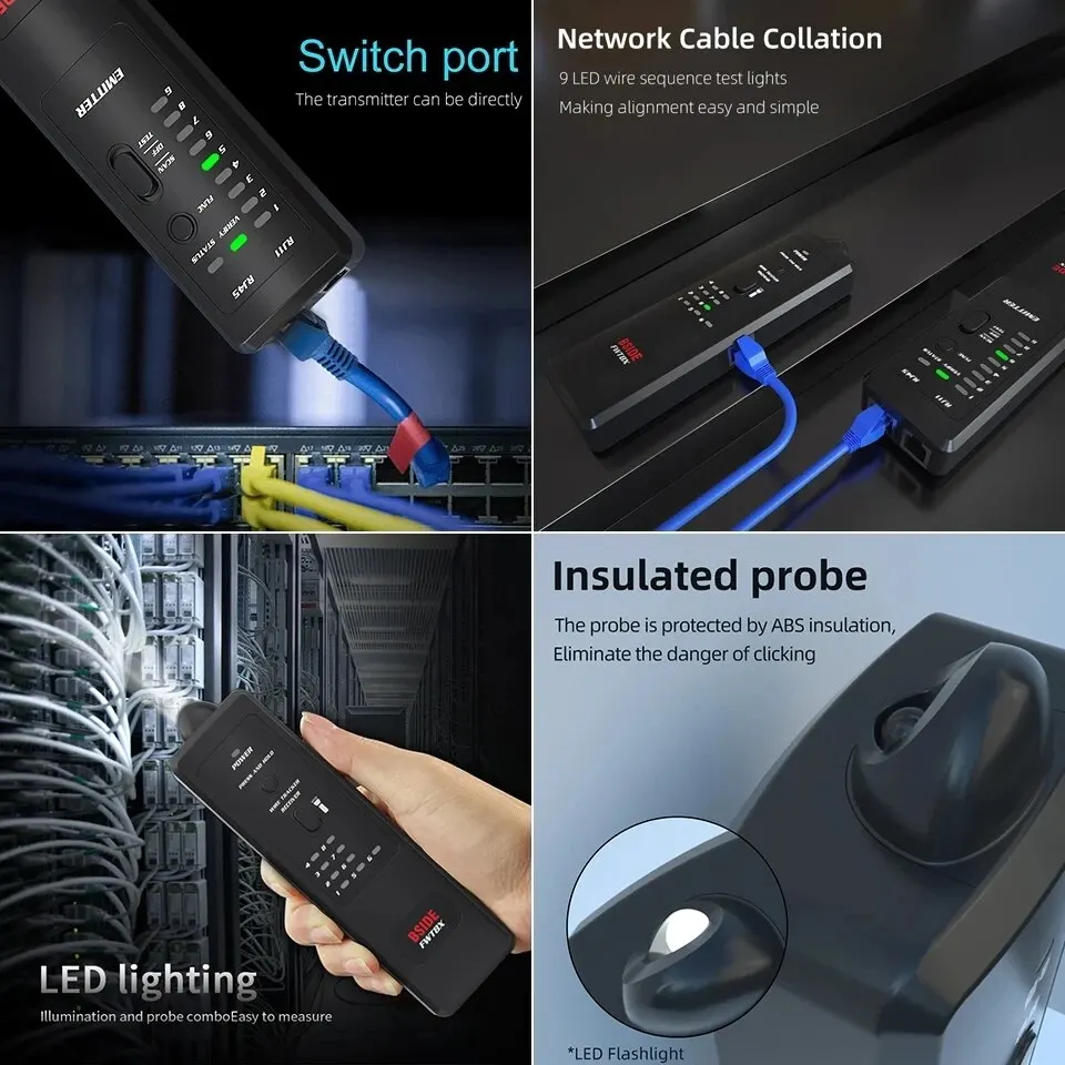 BSIDE Network Cable Tracker Finder Telecom Tool 60V