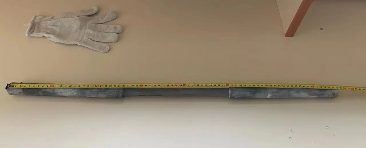 

Silicon carbon rod heater cold zone 250mm, hot zone 250mm, total length 750mm, cold zone diameter 30mm, hot zone 20mm