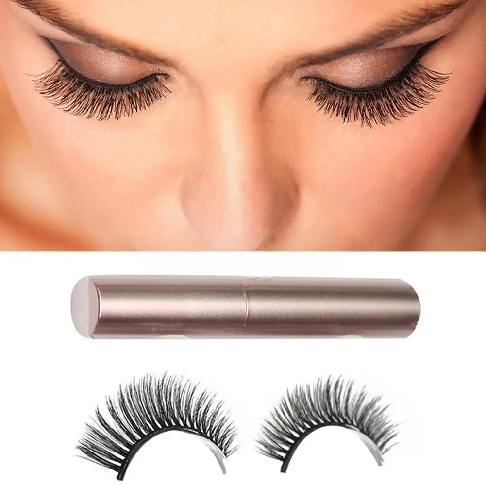 1 Pair 3D Magnetic False Eyelashes