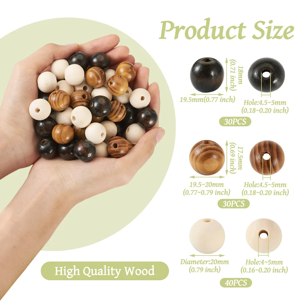 100pcs Big Hole DIY Natural Wood Beads Rondelle Wooden Spacer Beads Drum  Large Hole Beads for jewelry making Crafts Mixed Color - AliExpress