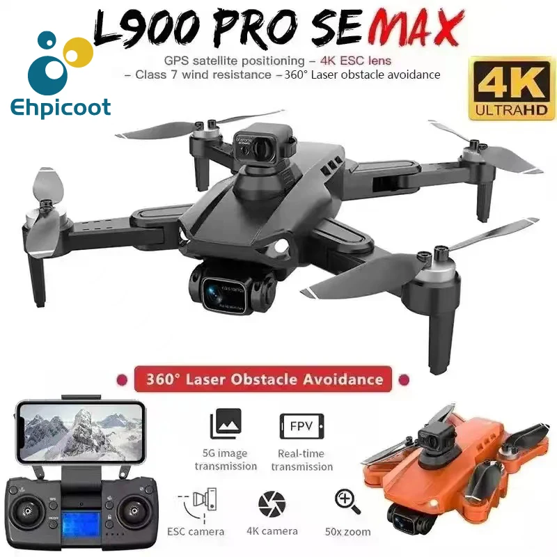 L900 Pro SE MAX GPS Drone Quadcopter 4K Dual HD Camera