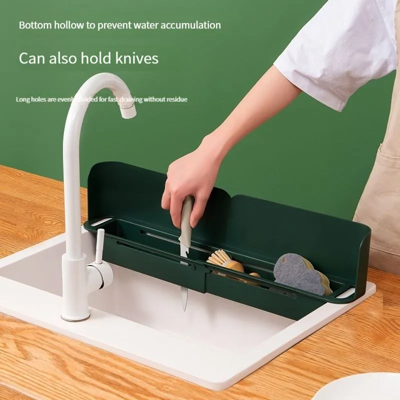 Kitchen Sink Water Splash Guards Waterproof Baffle Dish/ Fruit Vegetable Washing Anti-water Board Baffle Storage Drain Basket