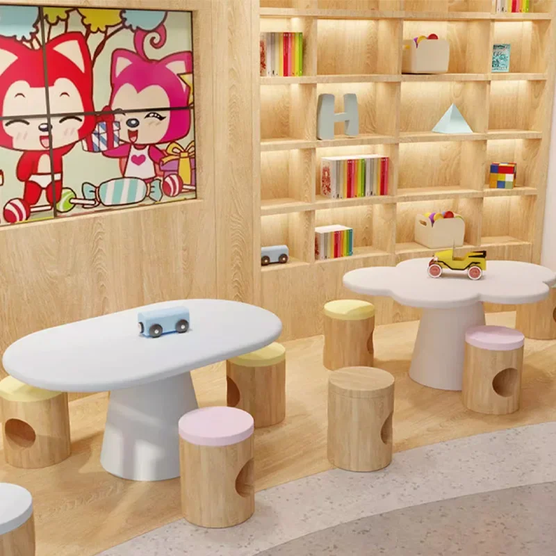 Kids Table School Supplies Set Classroom Elementary Desk Small Child Chair Student Room Furniture Study Children Children's