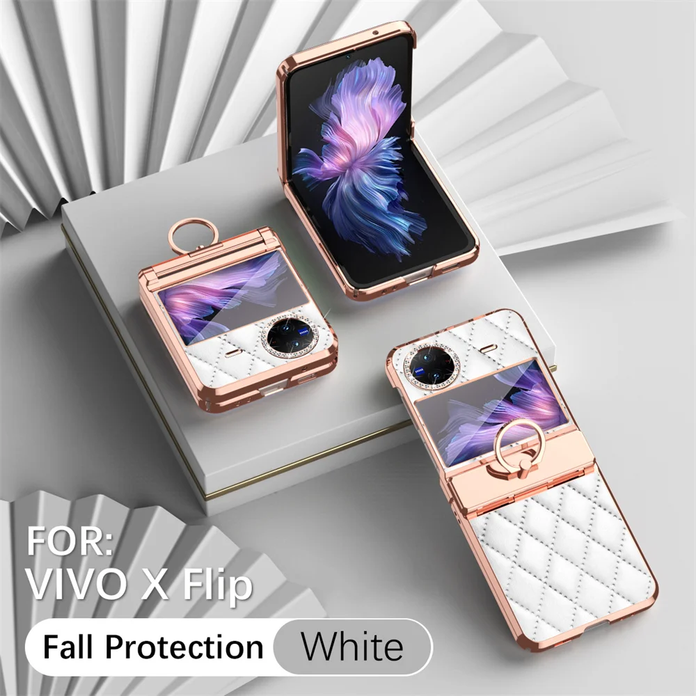 

Кожаный флип-чехол с кольцом для VIVO X