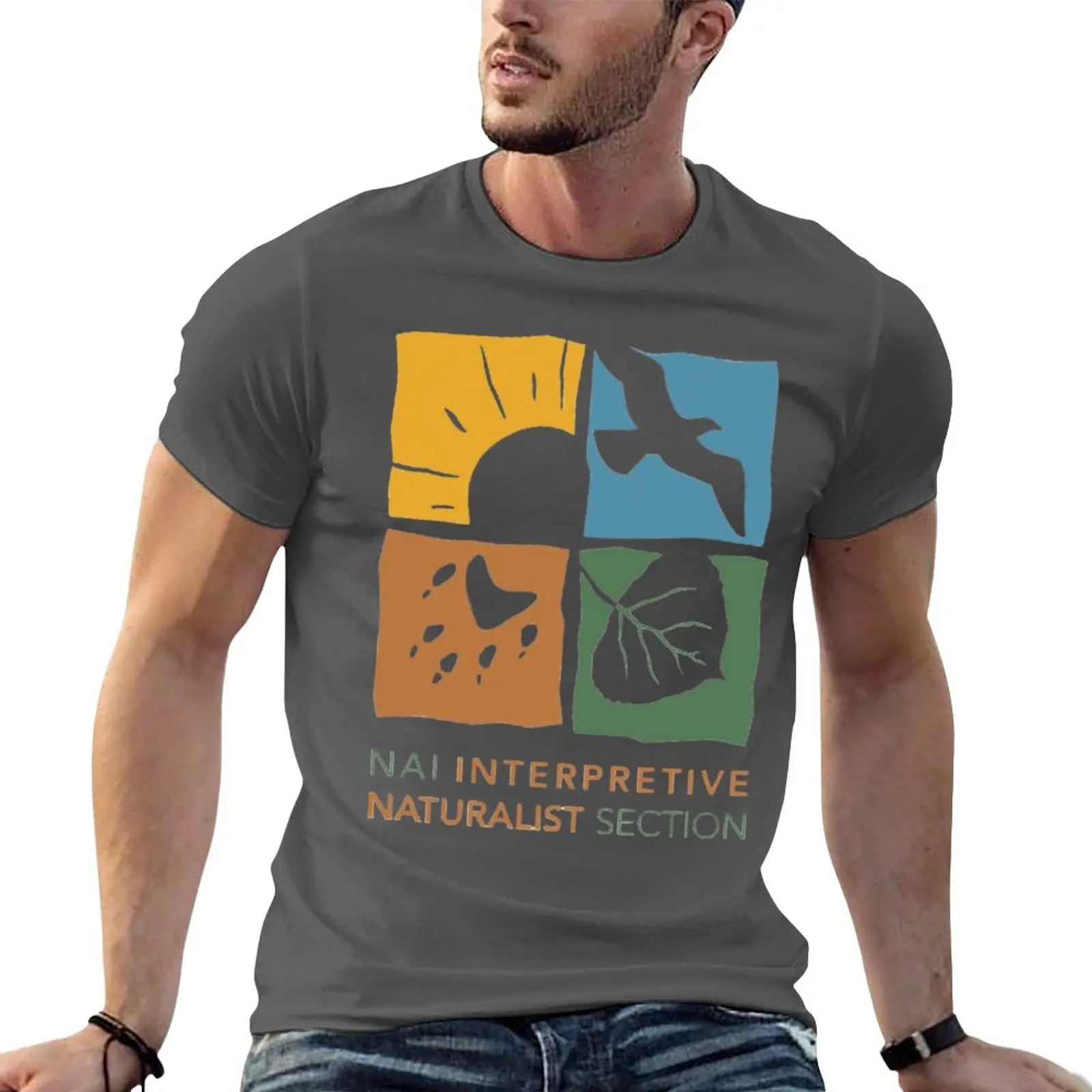 

New Interpretive Naturalist Section T-Shirt boys animal print shirt shirts graphic tees Oversized t-shirt mens t shirts
