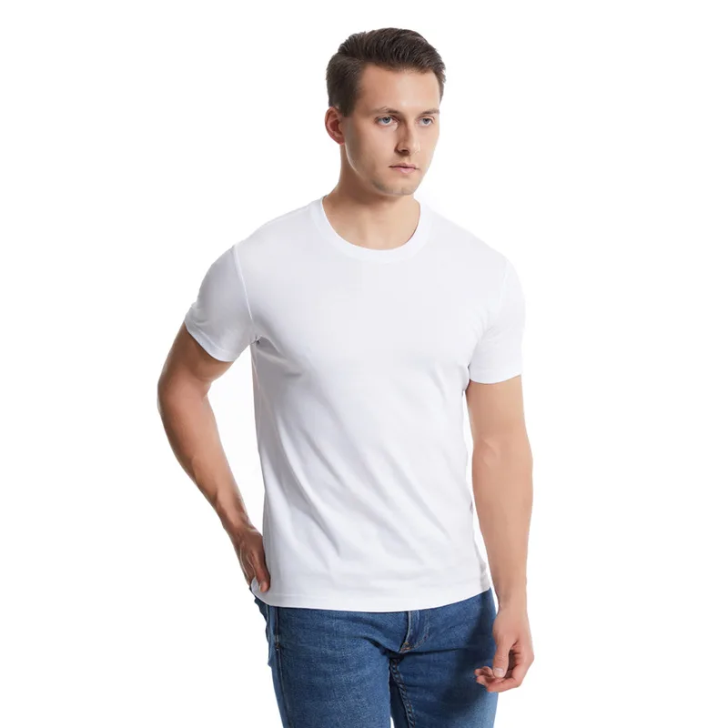 Men Undershirts Underwear Cotton Absorb Sweat Man Elastic T Shirt Male O Neck Short Sleeves Top Solid Plus Size