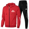 2024 New Leisure Outdoor Sports Set Lonsdale Logo Travel Fitness Running Morning Casual Men's Two Piece 3