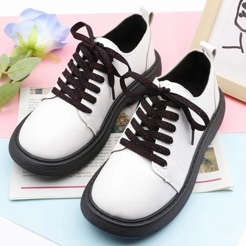 1 Paar flache Schnürsenkel für Sneakers, flache Schnürsenkel mit Tintenspritzer-Aufdruck, farbig, sportlich, 0,8 cm Breite, für lässige Sneakers und Schuhe – Detail 14