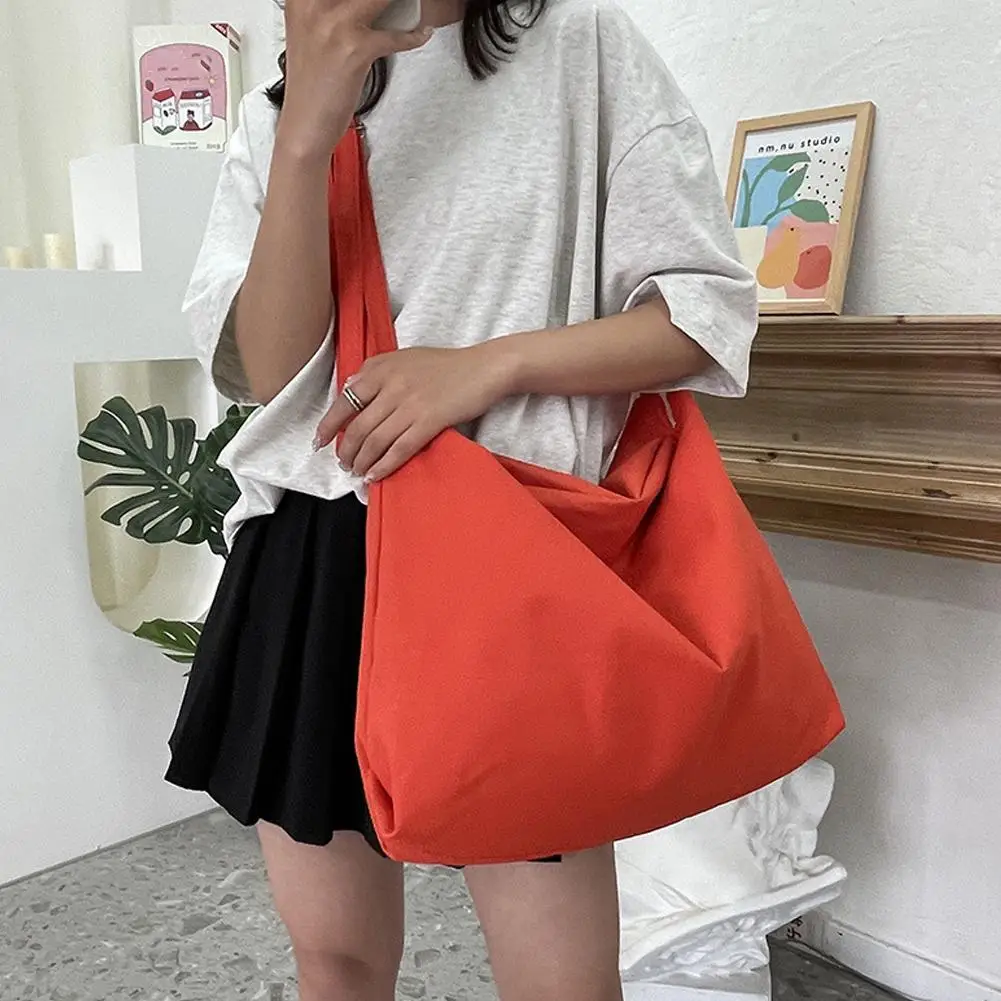 

Women's Shoulder Bag Large Canvas Crossbody Bags For Women 2023 Cotton Cloth Fashion Korean Female Students School Bag Handbags