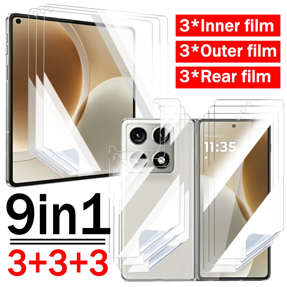 9-in-1 TPU Soft Hydrogel Film Screen Protector Kit - Full Coverage HD Clear