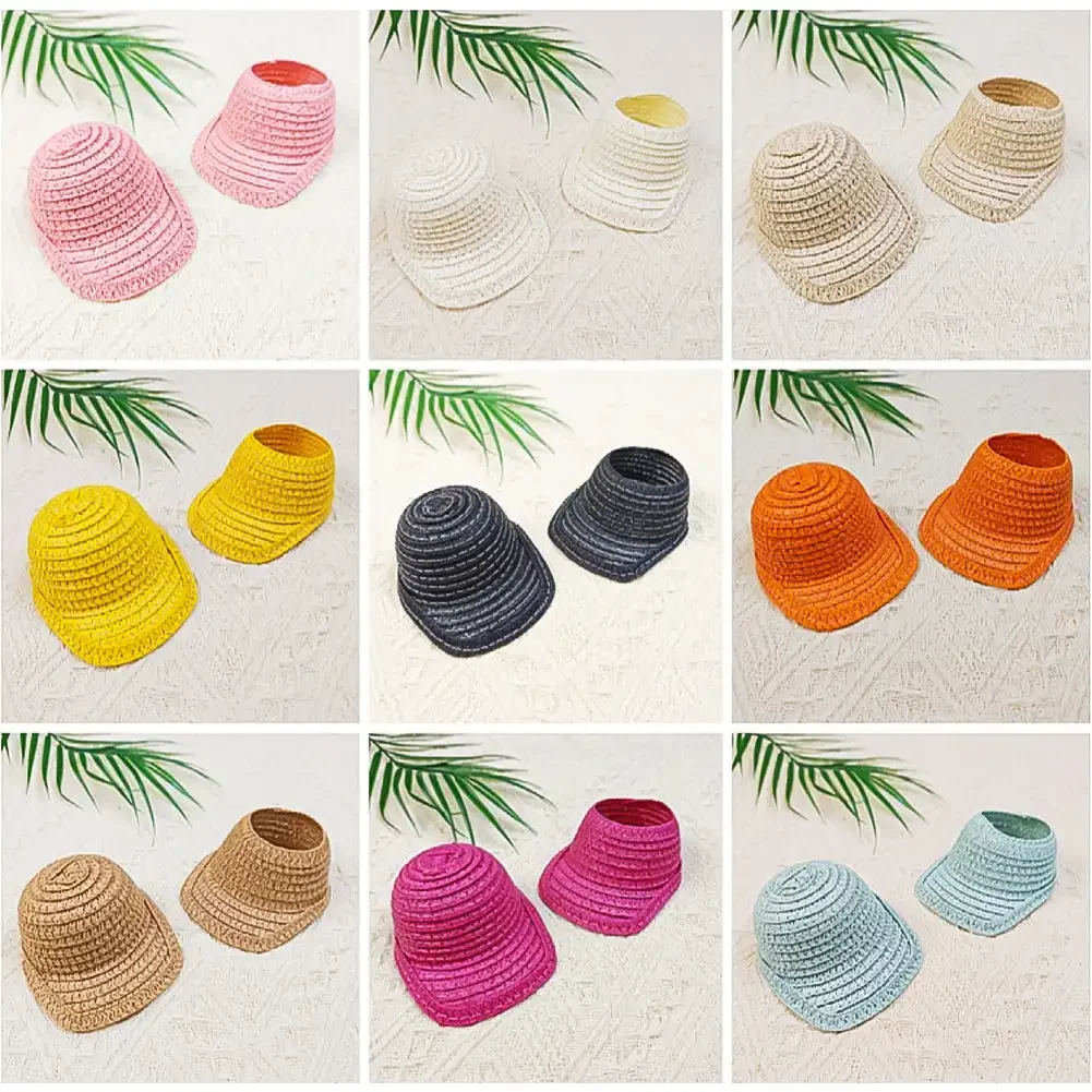 For 17cm Labubu Accessories Baseball Straw Hat Doll Beach Crafts Clothing Children'S Props Sun Hat Decoration 6