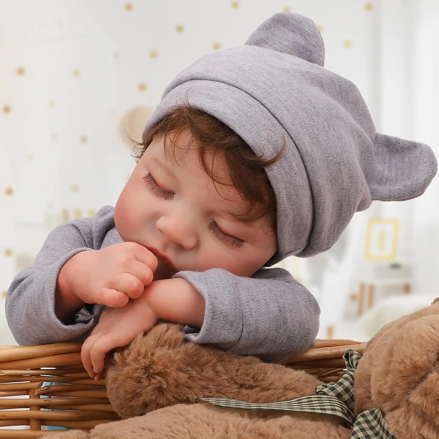 Reborn Baby Dolls 45cm Realistic Newborn Baby Doll Silicone Full