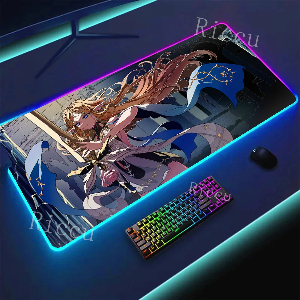 Extra Large RGB HD Kawaii Non-slip Gaming Mouse Pad
