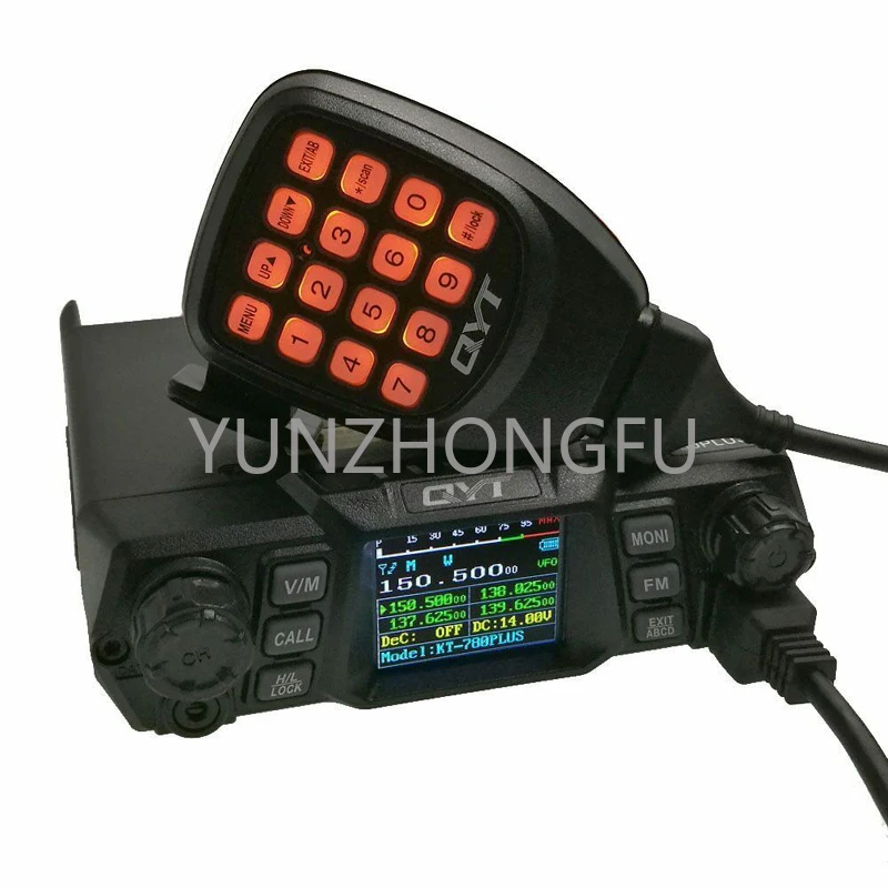 

QYT KT-780 Plus высокая мощность 100 Вт VHF 136-174 МГц или 75 Вт UHF 400-480 МГц автомобильное радио/мобильный трансивер KT780 приемопередатчик большого радиуса действия
